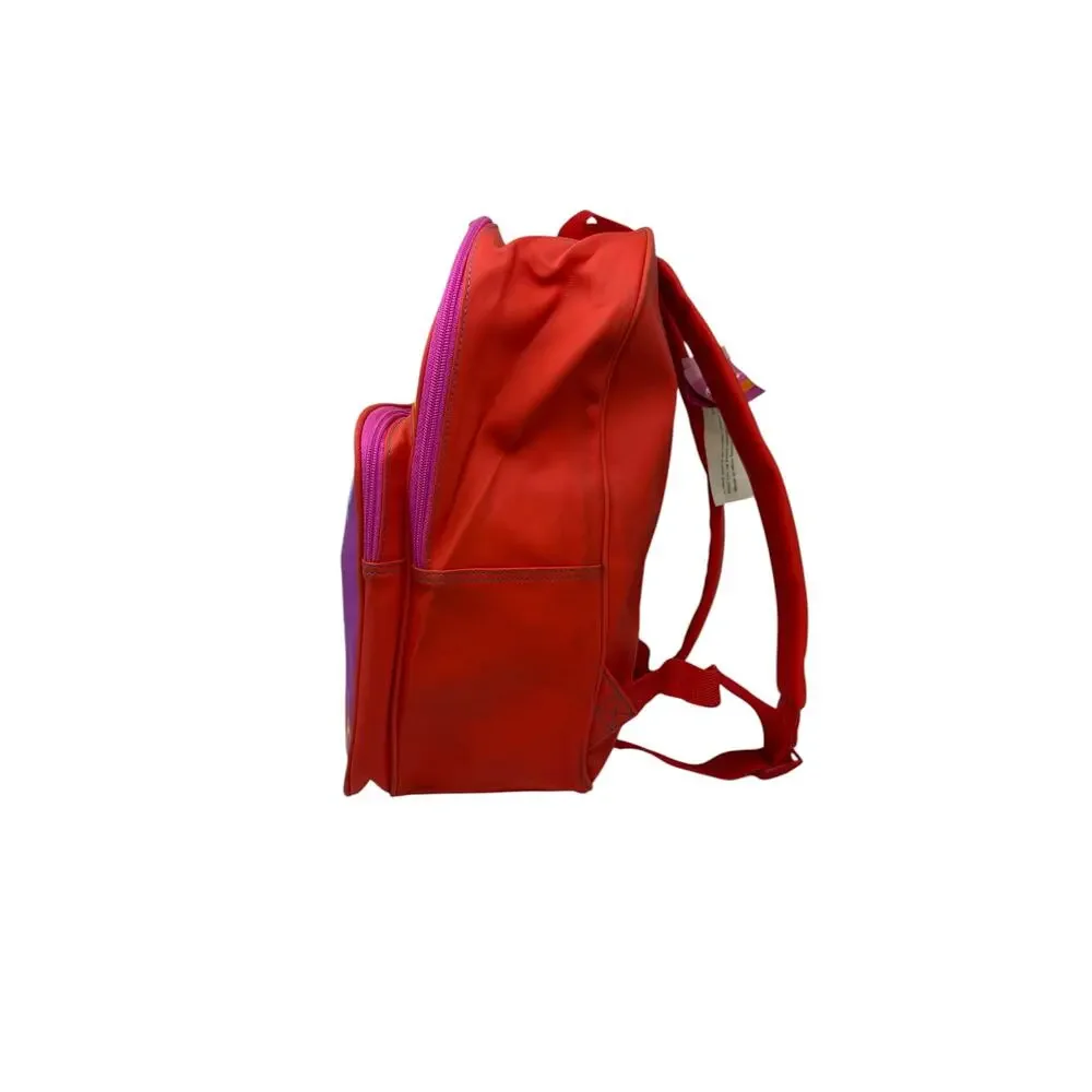 Vintage 2001 Barbie Backpack Pink Red Floral Graphic School Bag‎ NWT